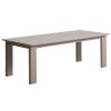 Béžovošedý hliníkový rozkládací zahradní stůl Kave Home Livorno 233/350 x 100 cm