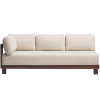 Hnědo-béžový zahradní modul levý kave home Nerano 208 cm
