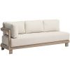 Béžový zahradní modul levý kave home Nerano 208 cm
