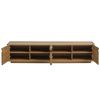 Dubový TV stolek Kave Home Arelida 200 x 40 cm