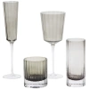 Šedá sklenice na sekt Kave Home Clarien 180 ml