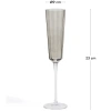 Šedá sklenice na sekt Kave Home Clarien 180 ml