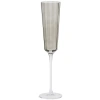 Šedá sklenice na sekt Kave Home Clarien 180 ml