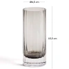 Vysková šedá sklenice Kave Home Clarien 300 ml
