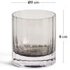 Šedá sklenice Kave Home Clarien 300 ml