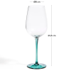 Zelená sklenička na víno Kave Home Irides 430 ml