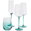 Zelená sklenička na sekt Kave Home Irides 315 ml