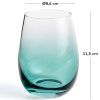 Zelená sklenička Kave Home Irides 42O ml