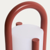 Červená přenosná zahardní lampa kave home Leros 28 cm -fv-interier-25
