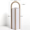 Béžová přenosná zahardní lampa Kave home Leros 48 cm