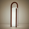 Červená přenosná zahardní lampa kave home Leros 48 cm -fv-interier-25