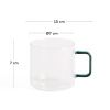Čirý skleněný hrnek Kave Home Micla 260 ml