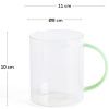 Transparentní skleněný hrnek Kave Home Micla 400 ml