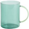 Zelený skleněný hrnek Kave Home Micla 400 ml