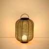 Béžová zahradní LED lampa z umělého ratanu Kave Home Saranella 37 cm -fv-interier-25