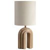 Travertinová stolní lampa Micadoni Doris 44 cm