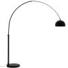 Černá stojací lampa kave home Madali 160/185 cm