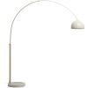Bílá stojací lampa kave home Madali 160/185 cm