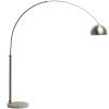 Stříbrná stojací lampa kave home Madali 160/185 cm
