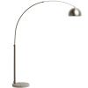 Stříbrná stojací lampa kave home Madali 160/185 cm