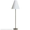 Bronzová kovová stojací lampa Kave home Navat 153 cm