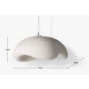 Bílé závěsné světlo Micadoni Berta 60 cm -fv-interier-25