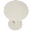 Krémový hliníkový zahradní stolek Asinara ⌀ 40 cm