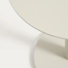 Krémový hliníkový zahradní stolek Asinara ⌀ 40 cm -fv-interier-25