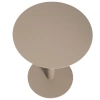 Béžový hliníkový zahradní stolek Asinara ⌀ 40 cm
