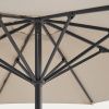 Béžovo-šedý slunečník Kave Home Milna ø 300 cm -fv-interier-25