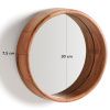 Dřevěné závěsné zrcadlo kave home Berale Ø 31 cm -fv-interier-25