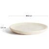 Bílý mramorový dezertní talíř Kave Home Erefi 23 cm