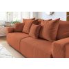 Terakotové oranžová manšestrová rozkládací pohovka Envy 245 cm -fv-interier-25
