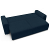 Tmavě modrá manšestrová rozkládací pohovka Envy 245 cm