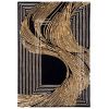 Černo-zlatý koberec Wind 160 x 230 cm