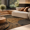 Černo-zlatý koberec Wind 160 x 230 cm -fv-interier-25