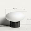 Černá mramorová stolní lampa Kave Home Idela Ø26 cm