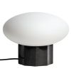 Černá mramorová stolní lampa Kave Home Idela Ø26 cm