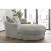 Světle šedá bouclé lenoška Belem 198 cm -fv-interier-25