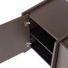 Hnědý dřevěný TV stolek Brock 102 x 44 cm -fv-interier-25