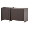 Hnědý dřevěný TV stolek Brock 102 x 44 cm
