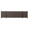 Hnědý dřevěný TV stolek Brock 200 x 44 cm