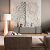 Šedý dřevěný TV stolek Brock 200 x 44 cm -fv-interier-25