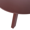 Červený dubový kulatý jídelní stůl Rhonda ø 129 cm -fv-interier-25
