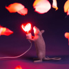 Bílá stolní lampa Mouse Standing -fv-interier-25