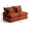 Terakotová pohovka Kave Home Anarela 180 cm s odnímatelným potahem