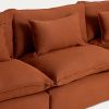 Terakotová pohovka Kave Home Anarela 330 cm s odnímatelným potahem -fv-interier-25