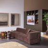Hnědá dřevěná TV stěna Meggy 215 x 160 cm -fv-interier-25
