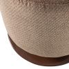Hnědá otočná bouclé stolička Islen ø 39 cm -fv-interier-25