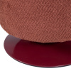 Červená otočná bouclé stolička Islen ø 39 cm -fv-interier-25